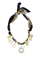 Load image into Gallery viewer, Misty Multi Charm Scarf Necklace