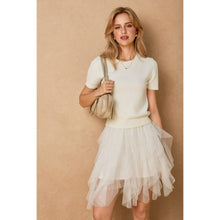 Load image into Gallery viewer, Ivory Moonlight Mesh Tulle Skirt