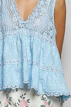 Load image into Gallery viewer, Weekend Romance Sleeveless V-neck Lace Knit Top