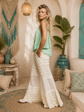 Load image into Gallery viewer, Cottage Bloom High-Rise Lace Knit Pants