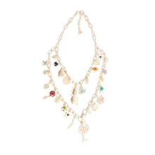 Load image into Gallery viewer, Flowers & More Charms Necklace