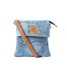 Load image into Gallery viewer, Myra Jaycee's Day Crossbody Bag in Denim Blue