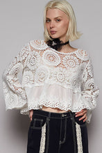 Load image into Gallery viewer, Meet Me In Savannah Floral Eyelet Crochet Top