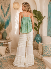 Load image into Gallery viewer, Cottage Bloom High-Rise Lace Knit Pants