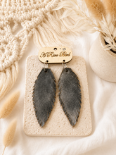 Load image into Gallery viewer, Dusk Tumbleweed Leather Earrings