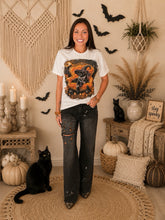 Load image into Gallery viewer, Midnight Glam Kitty Bling T-shirt