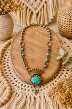 Load image into Gallery viewer, Turquoise Treasure Crown Necklace