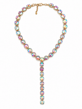 Load image into Gallery viewer, Aurora Crystal Y-Drop Necklace
