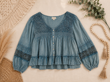 Load image into Gallery viewer, Vintage Tides Mineral Wash Top