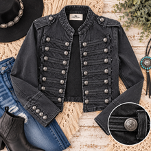 Load image into Gallery viewer, Junk Gypsy Midnight Rider Military Jacket