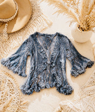 Load image into Gallery viewer, Diamonds & Denim Print Lace Jacket