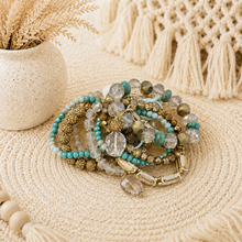 Load image into Gallery viewer, Turquoise Twilight Sparkle Bracelet Stack