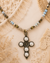 Load image into Gallery viewer, Sacred Bloom Cross Necklace