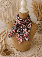 Load image into Gallery viewer, 34" Gemstone Mosaic Medallion Print Scarf