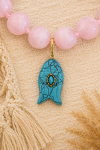 Load image into Gallery viewer, Kiawah Beaded Fish Charm Necklace