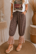 Load image into Gallery viewer, Wild Thing Leopard Print Lace Bloomer Pants