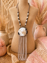 Load image into Gallery viewer, Ivory Bloom Coin Purse Necklace