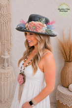 Load image into Gallery viewer, Blue Beauty Hand Distressed Hat