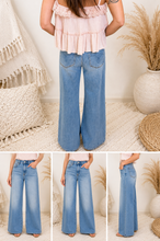 Load image into Gallery viewer, Judy Blue Midrise "Claudia" Ankle Wide Jeans