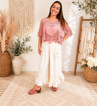 Load image into Gallery viewer, Rosewater Crochet Dreams Top
