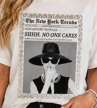 Load image into Gallery viewer, Shhh… No One Cares Bling T-shirt