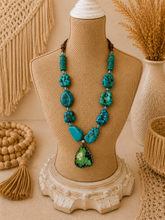 Load image into Gallery viewer, Green Goddess Turquoise Necklace