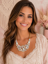 Load image into Gallery viewer, Rosé Sparkle Crystal Necklace Set