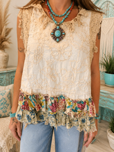 Load image into Gallery viewer, Jaded Gypsy Wildflower Ruffle Duster Vest