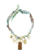 Load image into Gallery viewer, Lisa Multi Charm Scarf Necklace