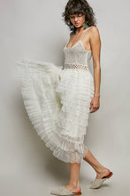 Load image into Gallery viewer, Tulle Twirl Crochet Lace Ruffle Dress