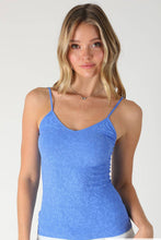 Load image into Gallery viewer, Forever Floral Lace Textured Cami in Marine Blue