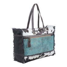 Load image into Gallery viewer, Myra Sea Grass Canvas & Hairon Bag