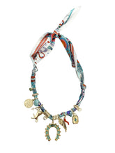 Load image into Gallery viewer, West Multi Charm Scarf Necklace