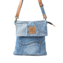 Load image into Gallery viewer, Myra Jaycee's Day Crossbody Bag in Denim Blue