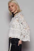 Load image into Gallery viewer, Meet Me In Savannah Floral Eyelet Crochet Top
