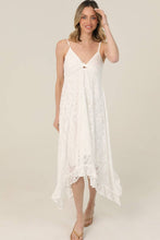 Load image into Gallery viewer, Lace & Grace Hanky Hem Maxi Dress