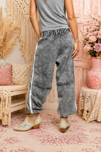 Load image into Gallery viewer, Blooming Beauty Embroidered Mineral Wash Pants
