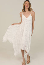 Load image into Gallery viewer, Lace &amp; Grace Hanky Hem Maxi Dress
