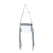 Load image into Gallery viewer, Myra Frontier Trail Clear Fringe Bag in Juniper Mist
