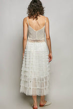 Load image into Gallery viewer, Tulle Twirl Crochet Lace Ruffle Dress
