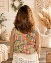 Load image into Gallery viewer, Pink Plaid Paradise Cropped Jacket
