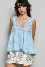 Load image into Gallery viewer, Weekend Romance Sleeveless V-neck Lace Knit Top

