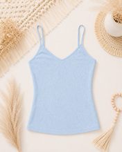 Load image into Gallery viewer, Forever Floral Lace Textured Cami in White
