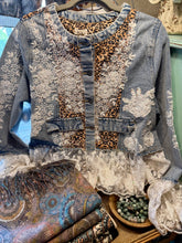 Load image into Gallery viewer, Wild Lace &amp; Leopard Denim Jacket
