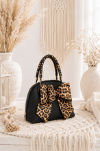 Load image into Gallery viewer, Leopard Lover Bow Purse

