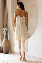 Load image into Gallery viewer, Rustic Romance Tiered Lace Midi Dress
