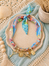 Load image into Gallery viewer, Tate Multi Charm Scarf Necklace
