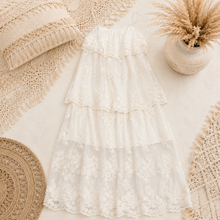 Load image into Gallery viewer, Rustic Romance Tiered Lace Midi Dress
