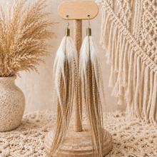 Load image into Gallery viewer, Boho Babe Feather Earrings
