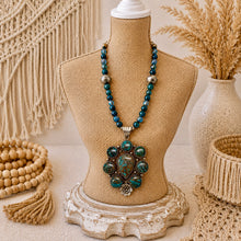 Load image into Gallery viewer, Blue Blossom Turquoise Necklace

